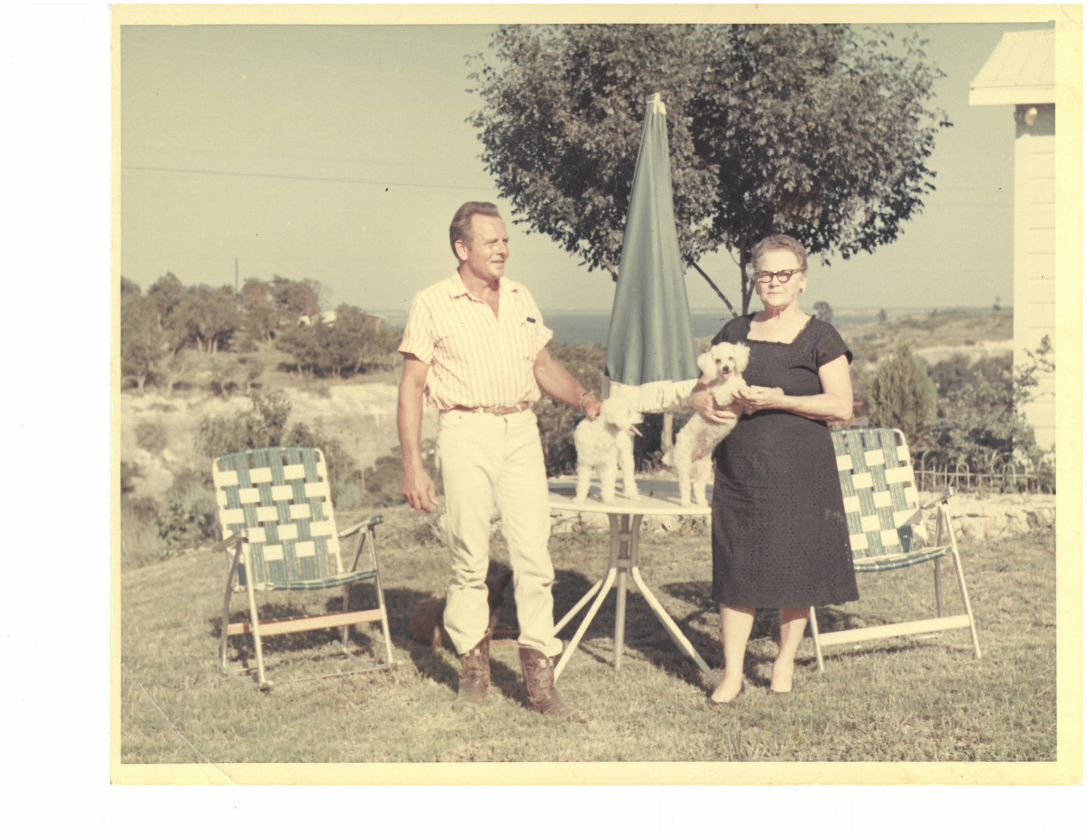 Bill Holloman with his  mother, who originally bought & developed Cedar Shores Bill Holloman with his  mother, who originally bought & developed Cedar Shores