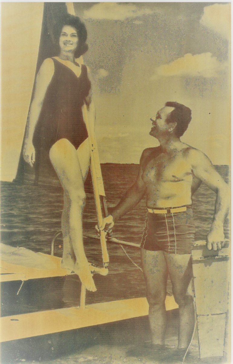 Bill Sailing with unknown gal Bill Sailing with unknown gal